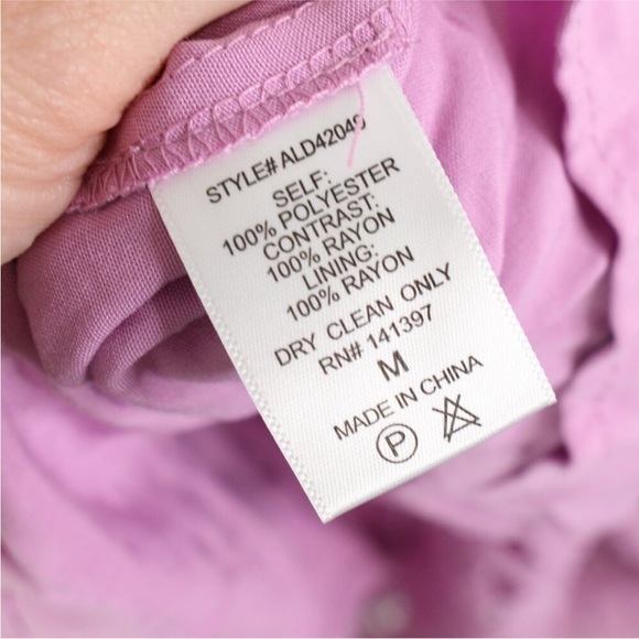 Aster Lace A-Line Midi Dress Orchid Size M - Picture 8 of 8